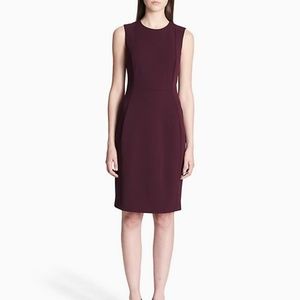 SCUBA SHEATH DRESS (AUBERGINE)